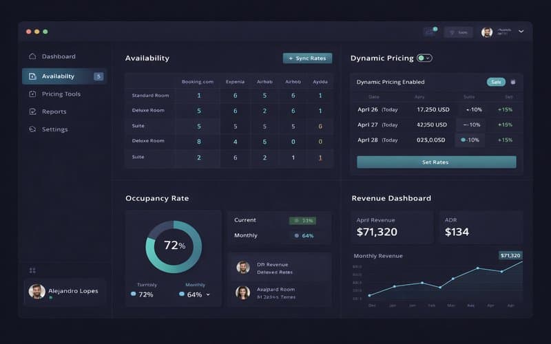 Dashboard de HotelSync
