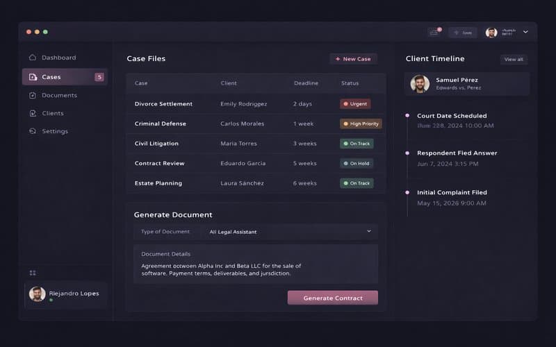 Dashboard de LexDespacho