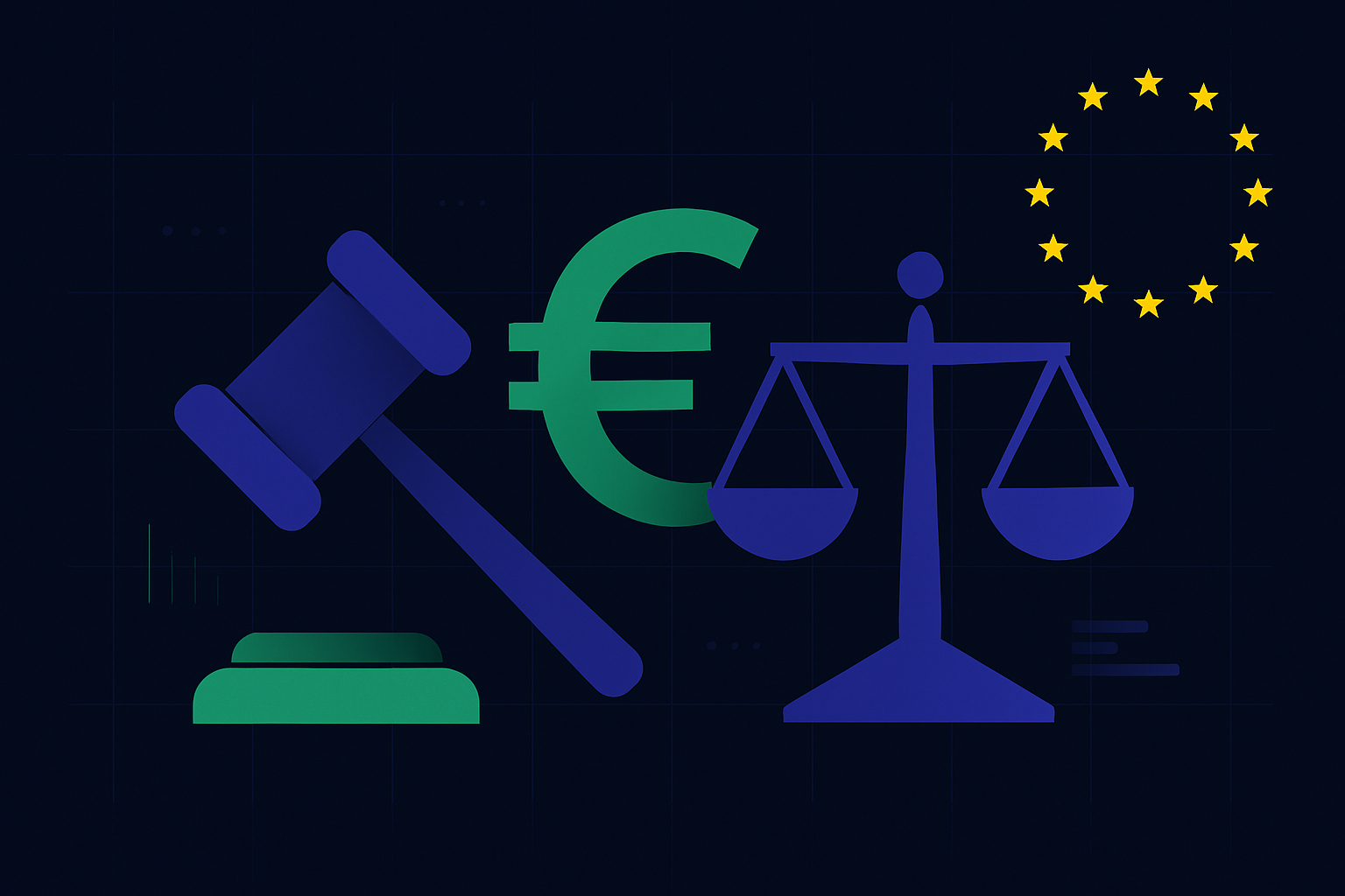 Ilustración editorial: Multas AI Act 2026: cifras reales y cómo afectan a tu empresa